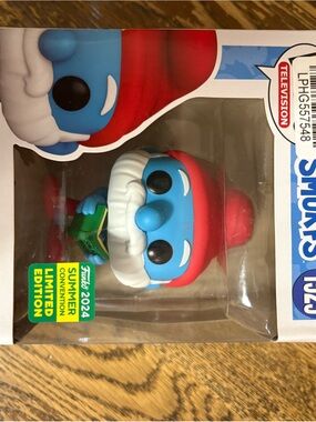 Funko Smurfs Papa Smurf Red White Blue Vinyl Figure